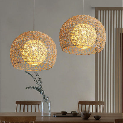 Rattan Chandelier