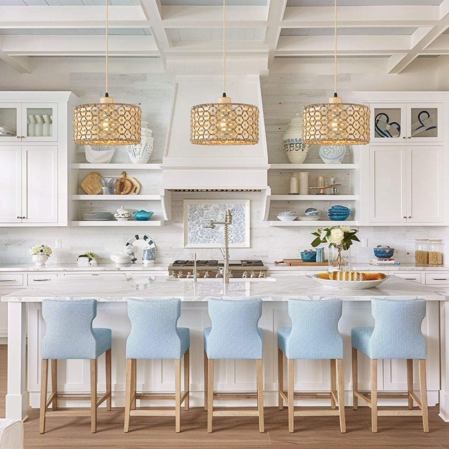 Rattan Chandelier