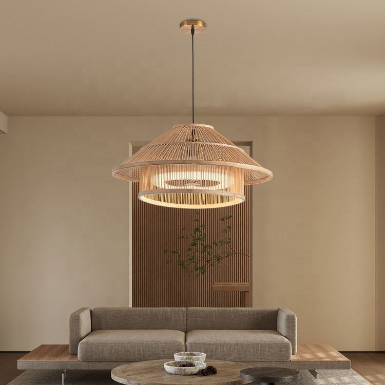 Bamboo Woven Ceiling Light