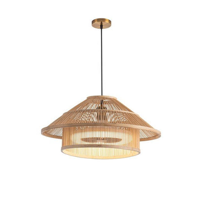 Bamboo Woven Ceiling Light