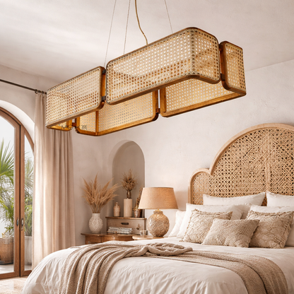 Rattan Hanging lamp for Living Room | Cane Pendant light | WL-1a