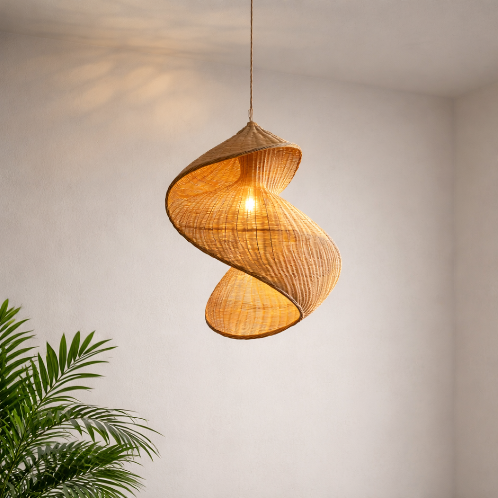 Cane handmade hanging light | WL-1o