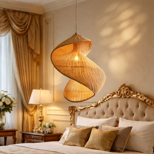 Cane handmade hanging light | WL-1o