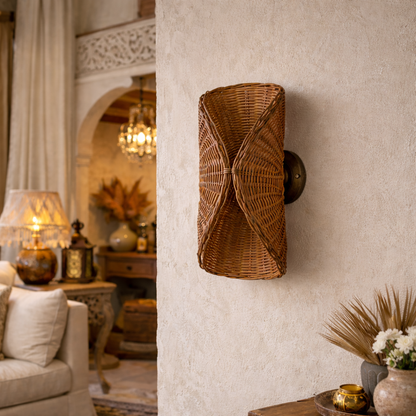 Lamps for Living Room | Bamboo Wall Lights for Bedroom | WL-1p