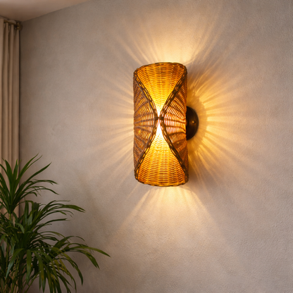 Lamps for Living Room | Bamboo Wall Lights for Bedroom | WL-1p