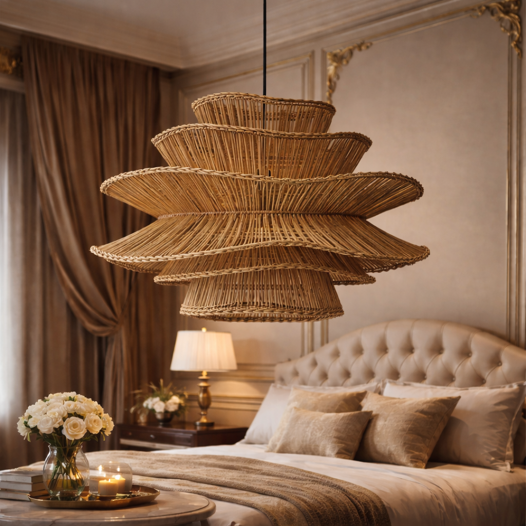 Cane Large Ceiling Lamp | Cane Pendant Lamp | WL-1t