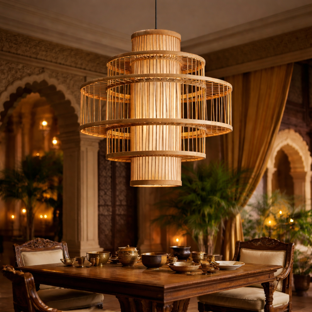 Bamboo Hanging lamp for your space | Rattan Pendant lamp WL-1x