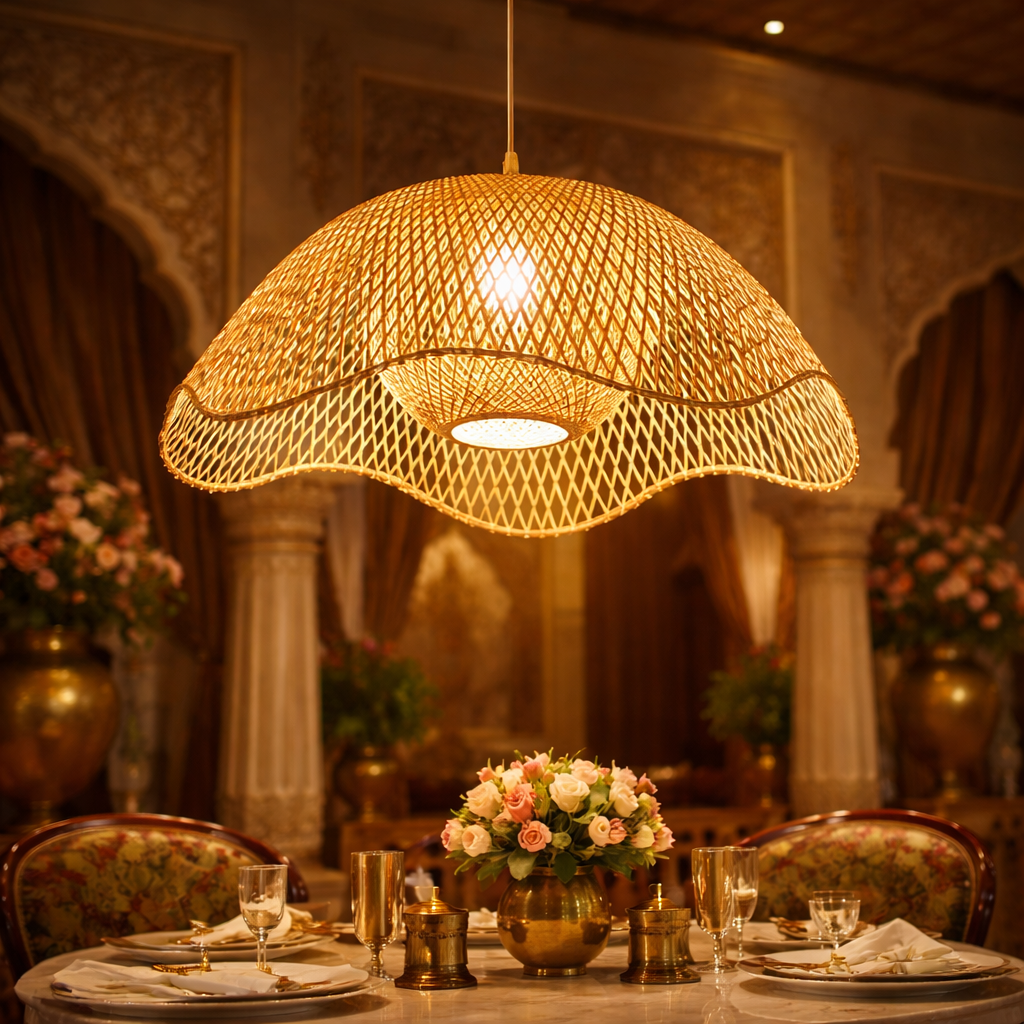 Pendant Light Handmade Bamboo Chandelier WL-1y