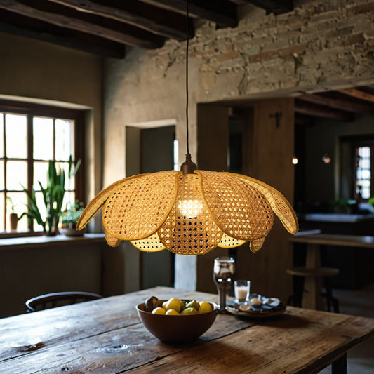 Pendant Lamp Rattan Chandelier