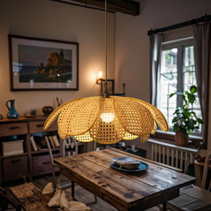Pendant Lamp Rattan Chandelier