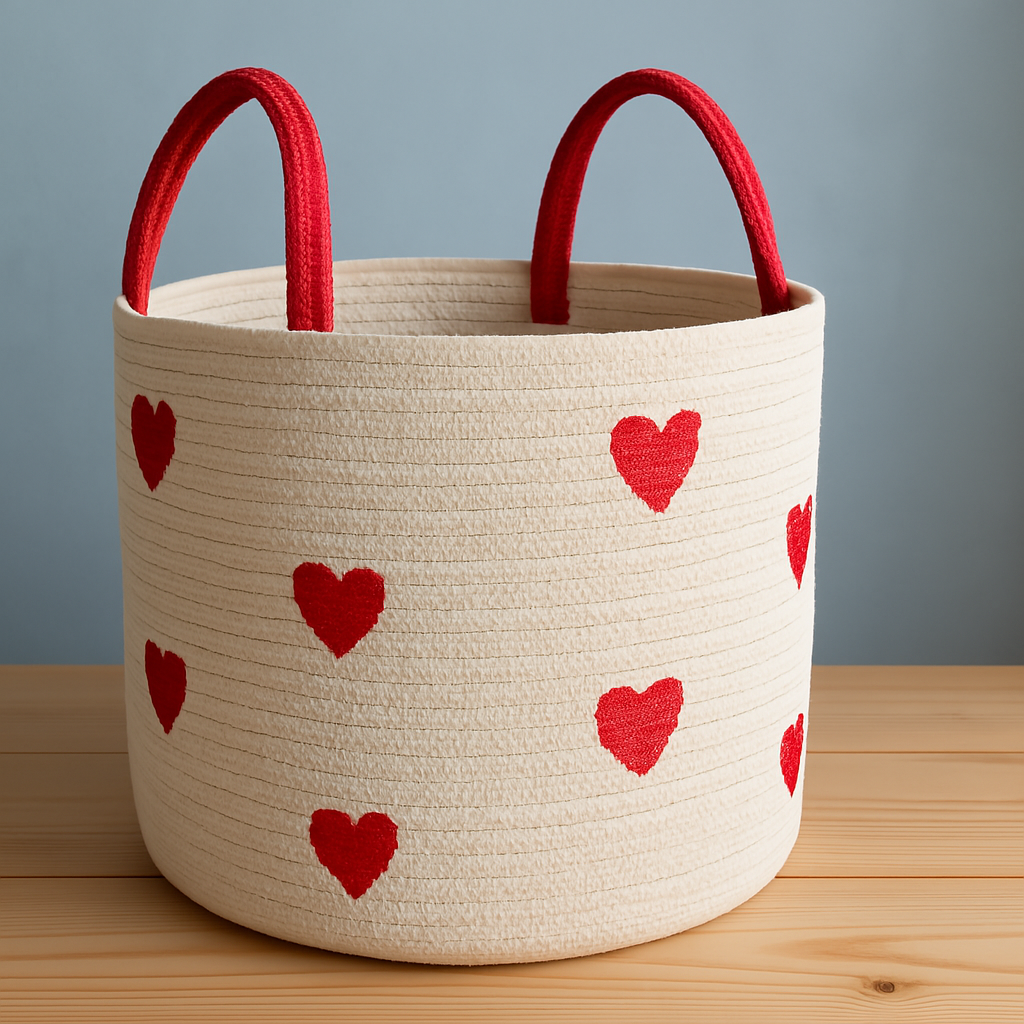 Cotton Laundry Storage Basket