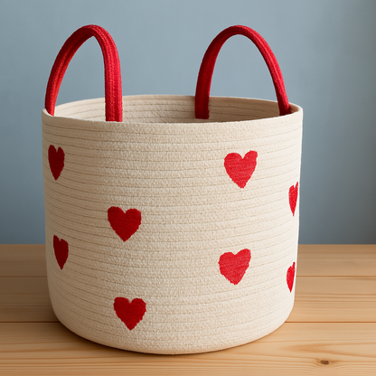 Cotton Laundry Storage Basket