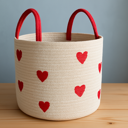 Cotton Laundry Storage Basket