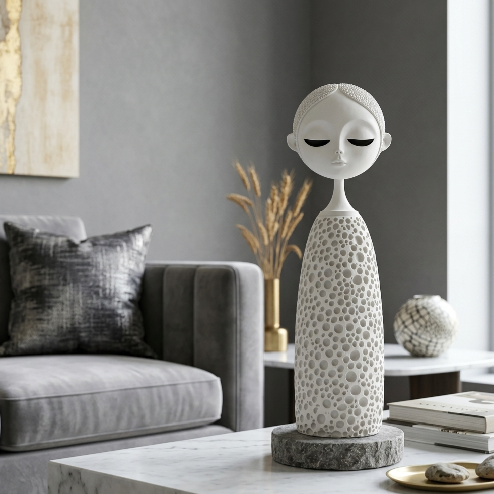 Modern Abstract calm Female Statement Piece