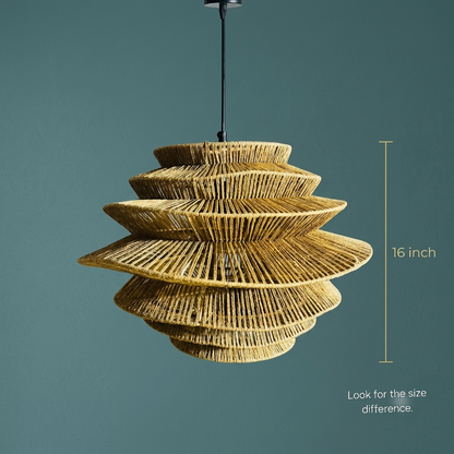 Cane Ceiling Lamp | Rattan Pendant Lamp | WL-1v