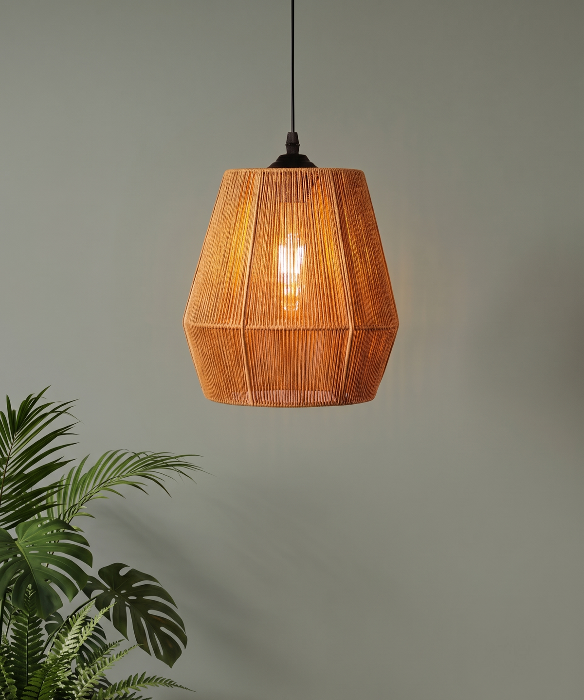 Handcrafted Boho Hanging Pendant Light for Living Room, Bedroom & Dining Table