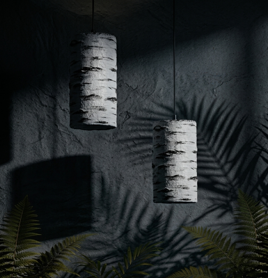 Paper Mache Sculptural Pendant Lamp for Home, Restaurants and Offices Cluster