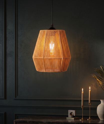 Handcrafted Boho Hanging Pendant Light for Living Room, Bedroom & Dining Table