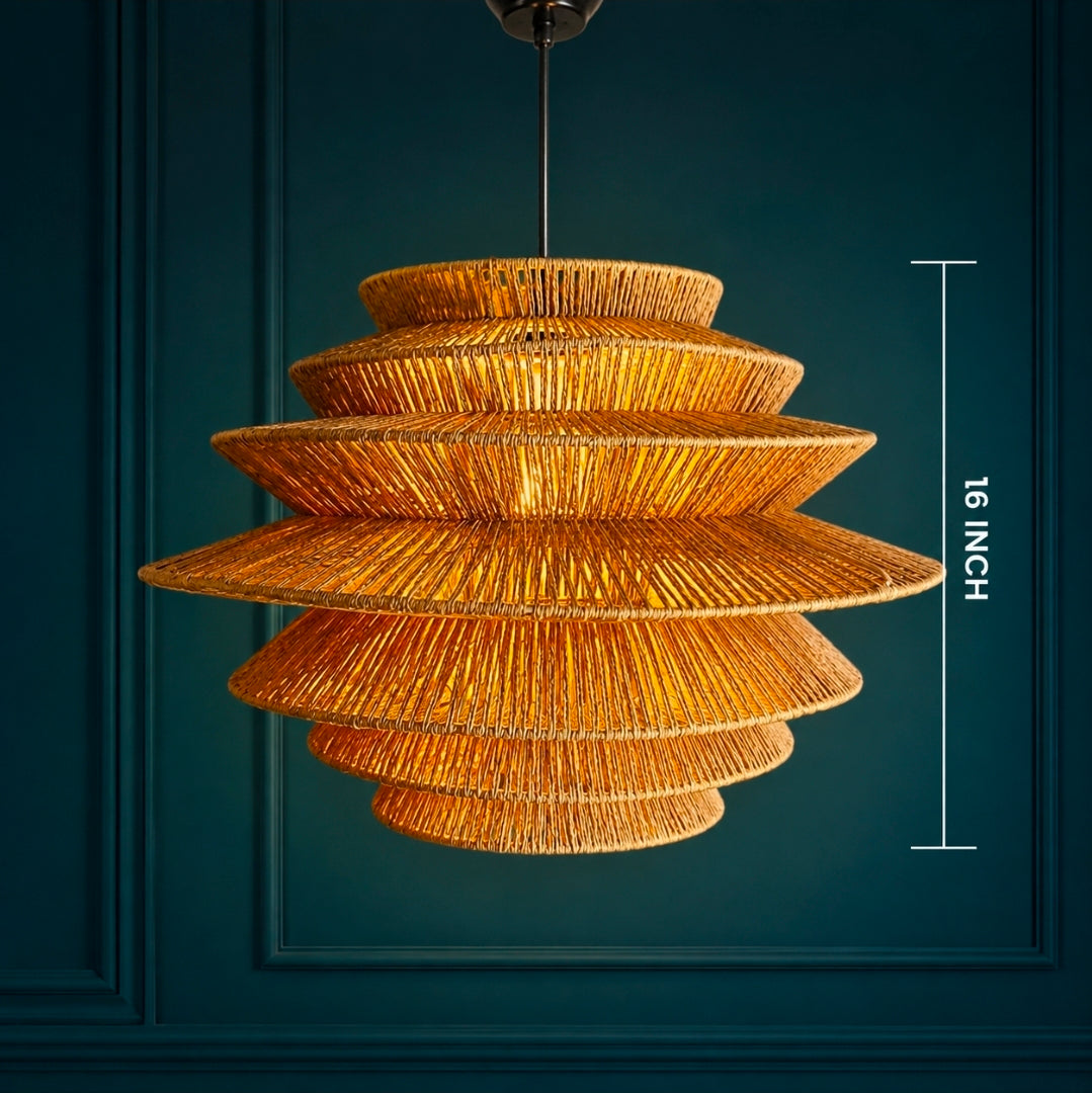 Cane Ceiling Lamp | Rattan Pendant Lamp | WL-1v