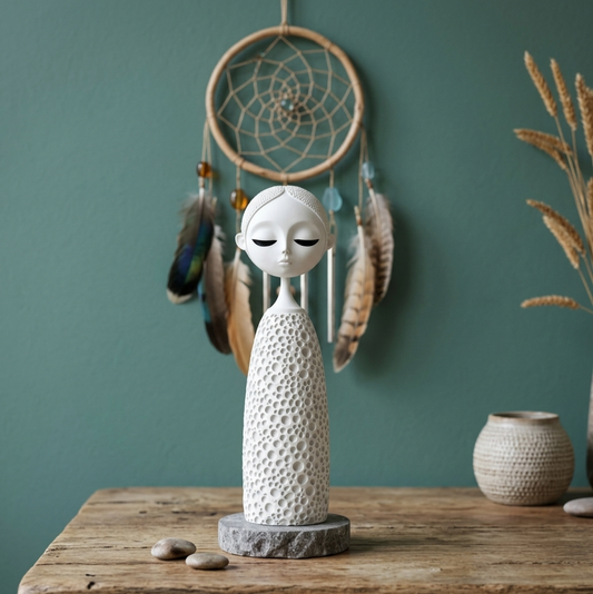 Modern Abstract calm Female Statement Piece