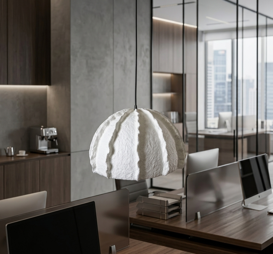Minimalist Sculptural Pendant Lamp for Modern Aesthetic Home Decor & Restaurants